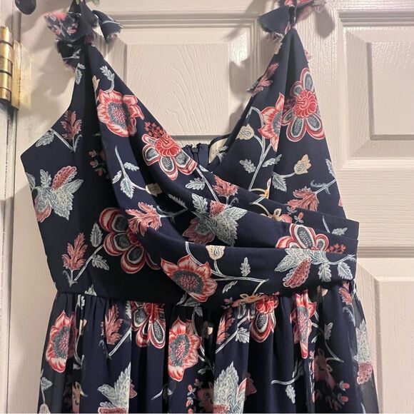 NWT sachin and Babi‎ Dalia Eastern Gouache Botanical Floral Tiered Dress Sz 8 - Picture 6 of 16